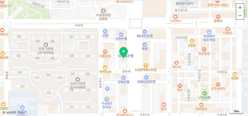 가족동물병원 위치 네이버 지도 (군산시 월명로 211)